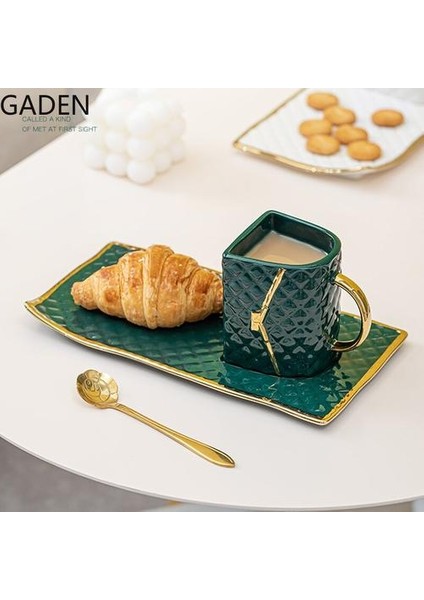Yaratıcı Kahve Fincanı Set Seramik Kupası ve Tabağı High End Ev Kupası Işık Lüks Öğleden Sonra Çay Çay Seti Kahvaltı Sofra | Kupalar fiyatları