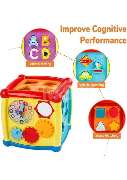 Etkinlik Öğrenme Küp Müzikal Oyuncak Oyunları Dişli Saat Geometrik Bloklar Kule Ayı Figürler Harfleri Sıralama Katlanır Istifleme Bardakları | Sıralama, Yuvalama ve istifleme Oyuncaklar