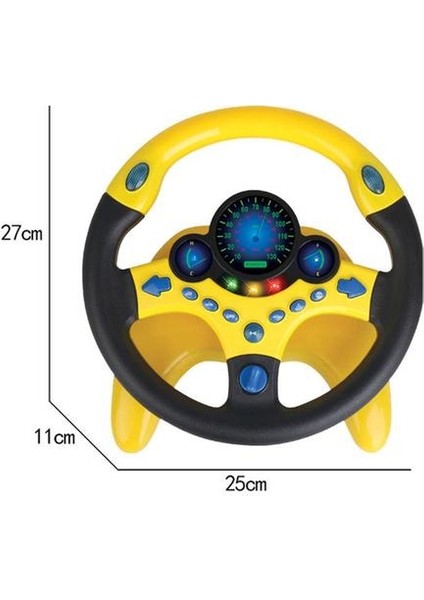 Çocuklar Işık Çocuklu Direksiyon Tekerlekli Çocuk Müzikal Öğrenme Oyuncak Bebek Sürüş Tekerlek Komik Çocuk Oyuncak Çeşitli Sürüş Sesleri ile | Gürültü Makinesi