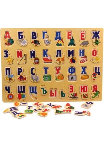 Aliexpress Patlayıcı Erken Öğrenme Yapboz Ahşap Rus Alfabe Yapboz Rus Bebek Erken Öğrenme Bulmaca
