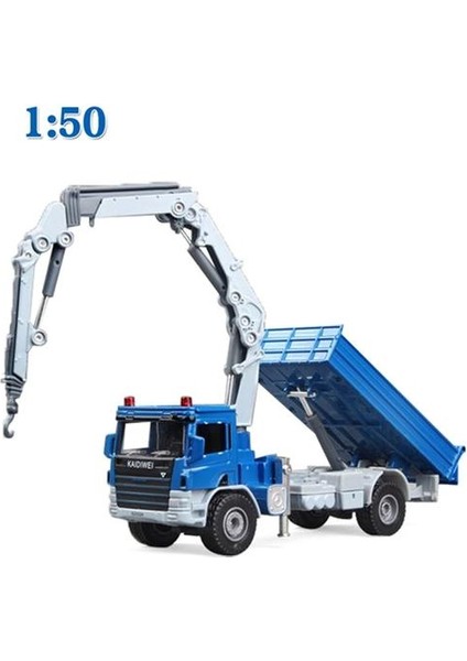 1:50 Derli Kamyon Vinç Tekerlekli Yükleyici Dökücü Metal Model Inşaat Oyuncak | Diecasts oyuncak Araçlar