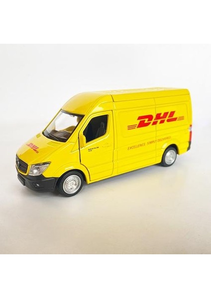 1/36 Alaşımlı Ölçekli Simülasyon Dhl Kamyon Metal Diecast Geri Çekin Oyuncak Araç Koleksiyonu Van Model Araba Çocuklar Için | Diecasts oyuncak Araçlar(Yurt Dışından)