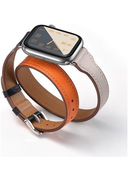 Hakiki Deri Askı Apple Watch Band Için Çift Tur Bilek Bilezik Kemer Iwatch Band | Izle Bantları(Yurt Dışından) fiyatları