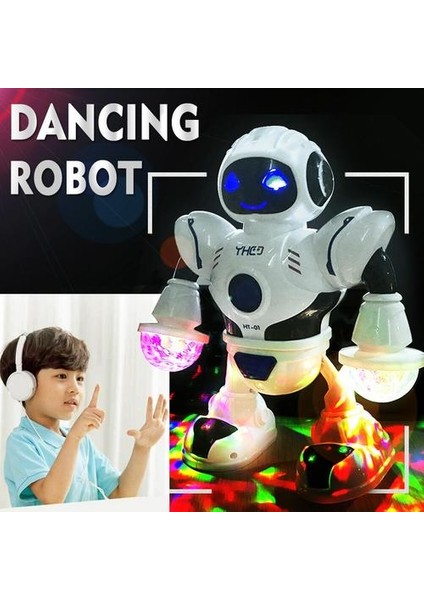 Elektrikli Dans Yürüyüşü Müzik Modeli Robotu Renkli Yanıp Sönen Işık Çocuklar ile Interaktif Eğitim Oyuncak Çok Daha Uzun Süren | Elektronik Evcil Hayvanlar