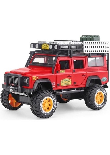 1:28 Alaşım Diecast Oyuncak Araba Modeli Deve Defender Metal Oyuncaklar Araçlar Kupa Çocuklar Için Ses Işık Koleksiyonu Geri Çekin Hediyeler | Diecasts oyuncak Araçlar