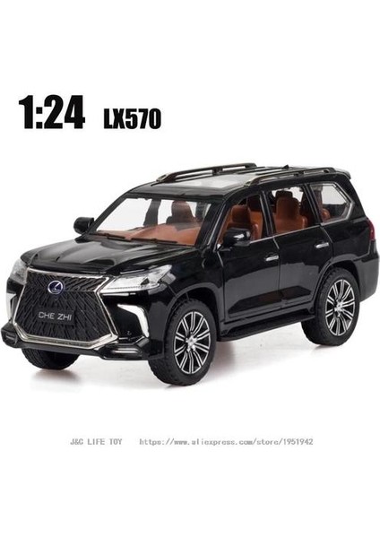 1:24 Oyuncak Araba Mükemmel Kalite LX570 Suv Metal Araba Oyuncak Alaşımlı Araba Diecasts oyuncak Araçlar Araba Modeli Oyuncaklar Çocuklar Için | Diecasts oyuncak Araçlar