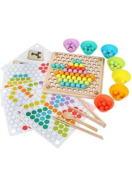 Çocuklar Erken Öğrenme Eğitim Montessori Renk Sıralama Ahşap Oyuncaklar Eller Beyin Eğitim Klip Boncuk Matematik Oyuncak Oyunu Çocuklar Için | Matematik Oyuncakları