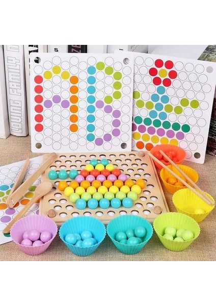 Çocuklar Erken Öğrenme Eğitim Montessori Renk Sıralama Ahşap Oyuncaklar Eller Beyin Eğitim Klip Boncuk Matematik Oyuncak Oyunu Çocuklar Için | Matematik Oyuncakları