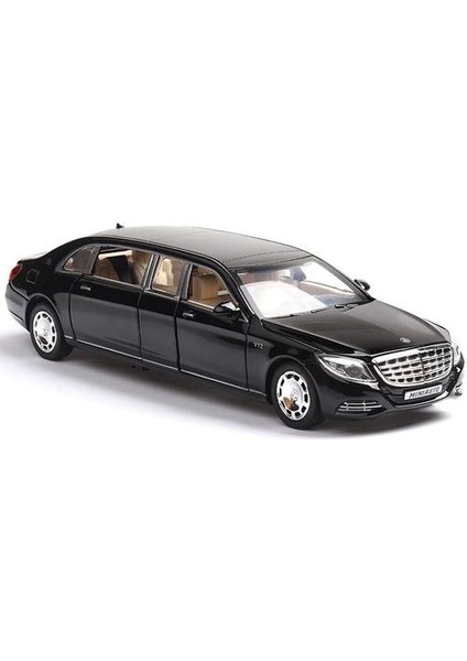 1:32 Oyuncak Araba Maybach S650 Genişletilmiş Baskı Metal Oyuncak Alaşımlı Araba Diecasts oyuncak Araçlar Araba Modeli Işık Ses Oyuncaklar Çocuklar Için | Diecasts oyuncak Araçlar