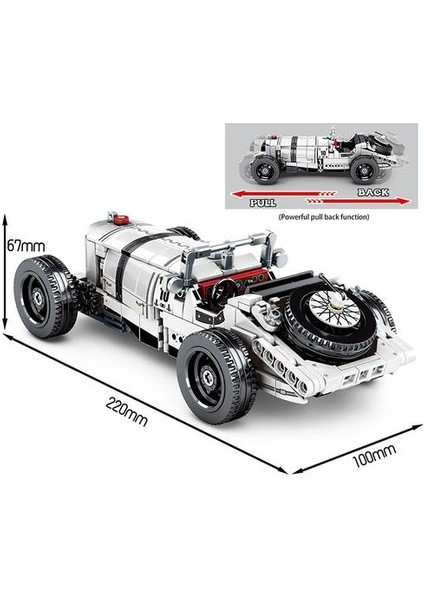 Teknik Hız Şampiyonlar Supercar Süper Spor Geri Çekin Araç Yapı Taşları Yüksek Teknoloji Yarışı Araba Tuğla Oyuncaklar