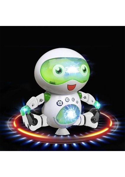 360 Derece Dönen Elektronik Komik Oyuncak Robot Araba Müzik Dansı Serin Aydınlatma Yürüyüş Uzay Astronot Çocuk Oyuncakları Çocuklar Hediye | Elektronik Evcil Hayvanlar(Yurt Dışından)