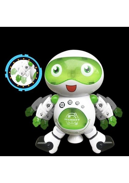 360 Derece Dönen Elektronik Komik Oyuncak Robot Araba Müzik Dansı Serin Aydınlatma Yürüyüş Uzay Astronot Çocuk Oyuncakları Çocuklar Hediye | Elektronik Evcil Hayvanlar(Yurt Dışından)