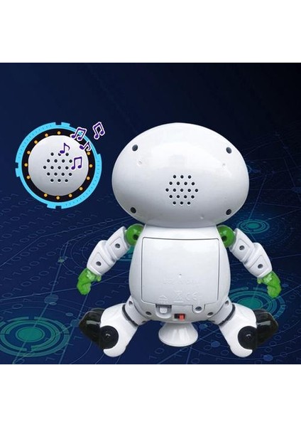 360 Derece Dönen Elektronik Komik Oyuncak Robot Araba Müzik Dansı Serin Aydınlatma Yürüyüş Uzay Astronot Çocuk Oyuncakları Çocuklar Hediye | Elektronik Evcil Hayvanlar(Yurt Dışından)