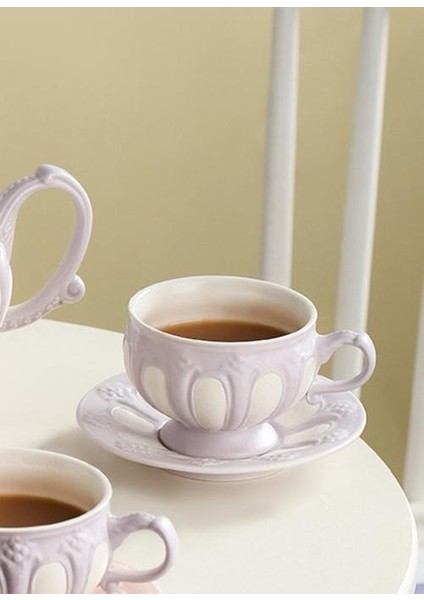 Avrupa Noble Porselen Kahve Fincanı ve Tabağı Seti Lüks Seramik Kahve Kupa Üst Sınıf Porselen Çay Kupası Cafe Parti Drinkware | Duvar Takımları Setleri fiyatları
