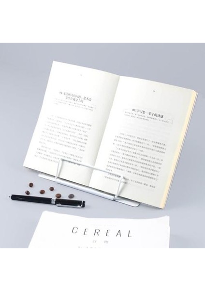 Taşınabilir Metal Ayarlanabilir Okuma Kitap Tutucu Destek Doküman Raf Kitap Kavramı | Bookendends