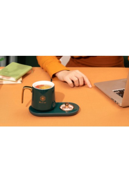 Fincan Isıtıcı Isıtıcı Akıllı Termostatik Fincan Coaster Isıtma Mat Sıcak Pad Otomatik Içecek Tutun Sıcak Isıtıcı Kupalar Coaster | Elektrikli Su Isıtıcılar