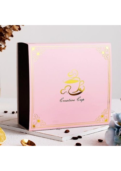 Moda Basit Çift Kahve Fincanı ve Tabağı Yaratıcı Çiçek Çay Bardağı Set Altın Jant Seramik Çay Bardaklar Evin Ikrandalı Çay Kaşıkla |