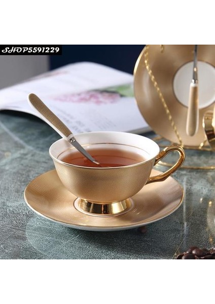 Sanat Lüks Kemik Çini Kahve Fincanı Basit Ev Altın Öğleden Sonra Çay Çay Seti Seramik Kupa(Yurt Dışından) fiyatları