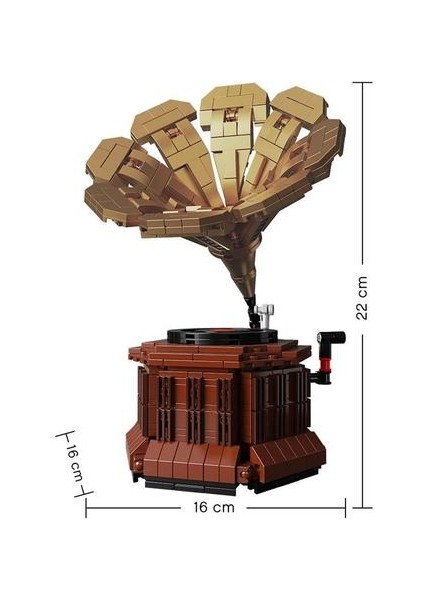 Moc Creator 682 Adet Retro Simülasyon Klasik Fonograf Dıy Modeli Yapı Taşları Tuğla Enlighten Oyuncaklar Çocuk Doğum Günü Hediyeleri Için | Bloklar
