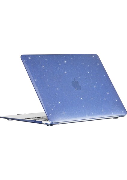 Macbook Pro 14.2 İnç A2442 / A2779 / A992 / A2918 / A3112 / A3185 / A3401 Kasa koruma SİMLİ parlak mavi