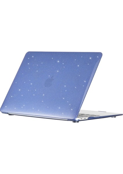 Macbook Pro 14.2 İnç A2442 / A2779 / A992 / A2918 / A3112 / A3185 / A3401 Kasa koruma SİMLİ parlak mavi