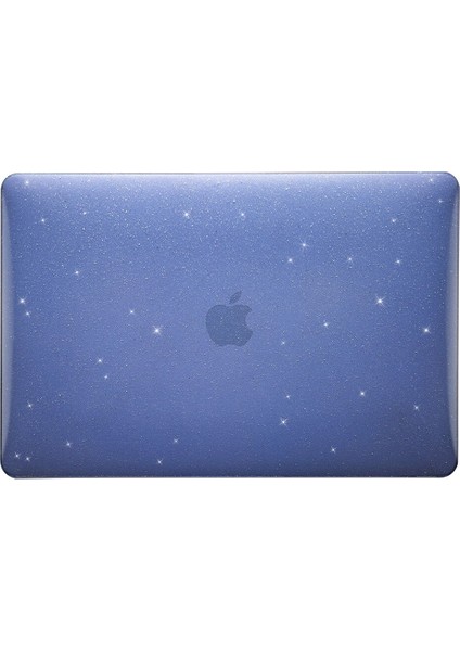 Macbook Pro 16.2 2021 A2485 M1 Max Işlemcili Kılıf Parlak Şeffaf Simli Hardcase Kapak
