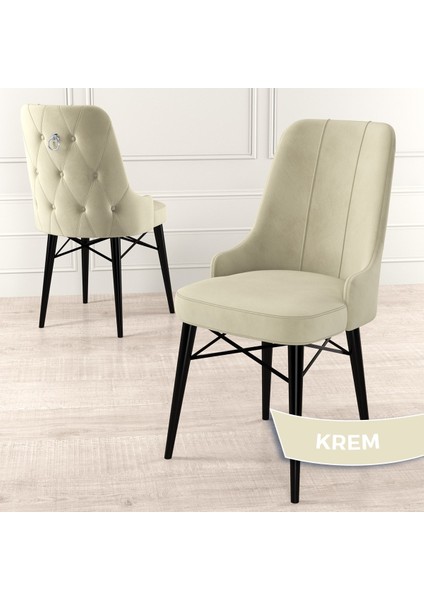 Concept Taç Serisi 80 x 132 cm Siyah Mermer Desen Mutfak Masası Takımı 6 Sandalye Gümüş Halkalı fırsatları