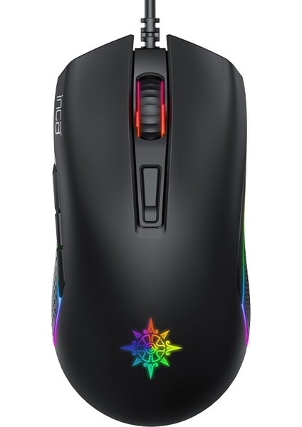 IMG-GT14 Siyah Rgb 7 Keys DPI3600 Kablolu Mouse 1,5mt Örgülü Saf Bakır Kablo(3 Milyon Tuş Ömrü)