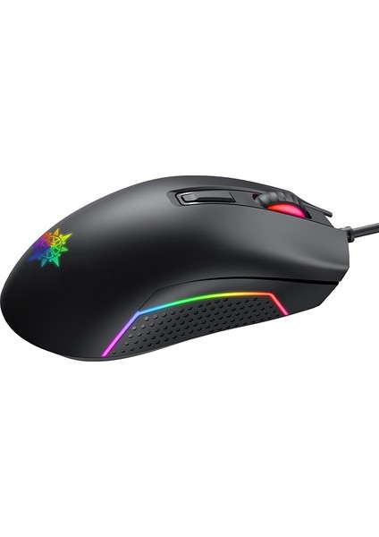 IMG-GT14 Siyah Rgb 7 Keys DPI3600 Kablolu Mouse 1,5mt Örgülü Saf Bakır Kablo(3 Milyon Tuş Ömrü)