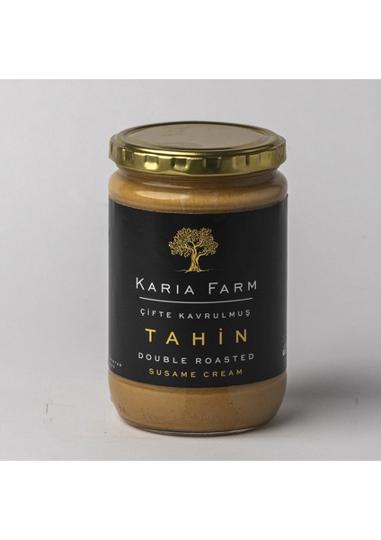 Tahin Cam Kavanoz Çifte Kavrulmuş Meşhur Gökova Susamından 600 gr