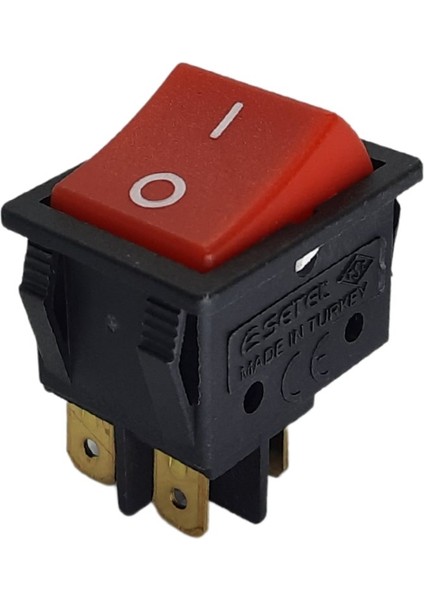 S22111-1677319918 Geniş Işıksız Anahtar Siyah/kırmızı (O-I)