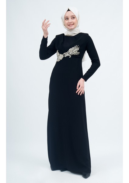 Abiye 21KD-5473 Siyah