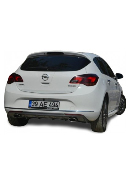 Paşa Tuning Opel Astra J Hb (2013-2015) Makyajlı Arka Tampon Eki - Difüzör (Plastik)