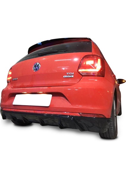 Volkswagen Polo 6r 2015-2017 Makyajlı Arka Tampon Eki Difüzör Plastik fırsatları