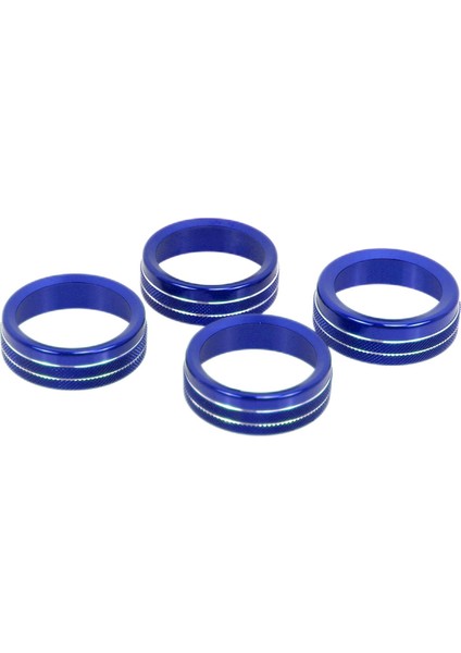 4pcs Klima Anahtarı Düğmesi Kapağı Kaplama Parçalar Için Uygun Mavi Mavi(Yurt Dışından)