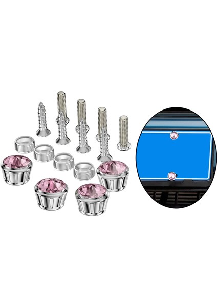 16PCS Araba Plaka Vidası - Gümüş (Yurt Dışından) fiyatları