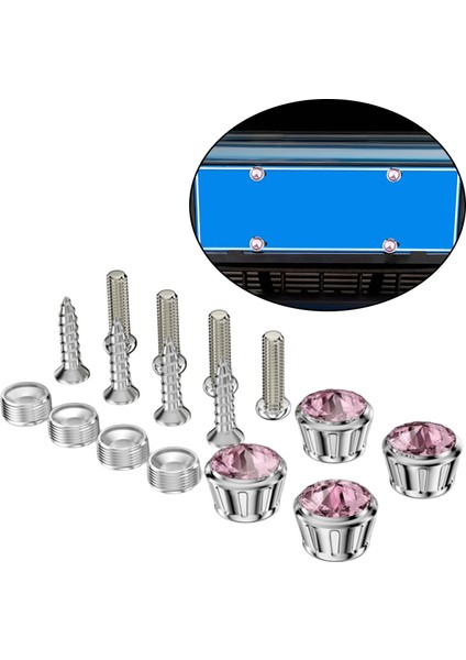 16PCS Araba Plaka Vidası - Gümüş (Yurt Dışından) modelleri