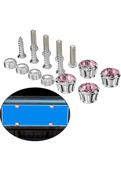 16PCS Araba Plaka Vidası - Gümüş (Yurt Dışından) fırsatları