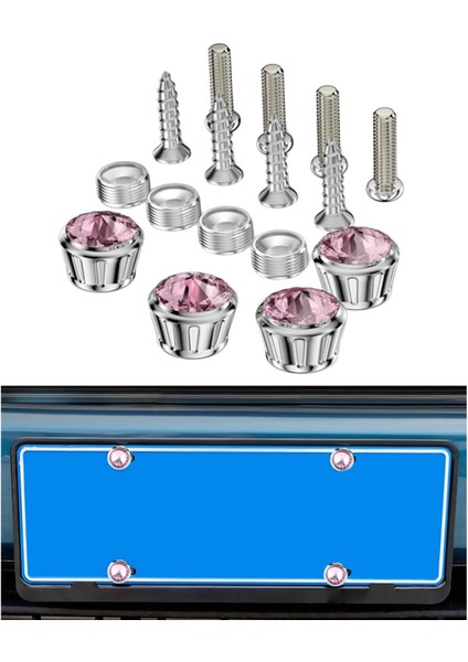 16PCS Araba Plaka Vidası - Gümüş (Yurt Dışından) indirimleri