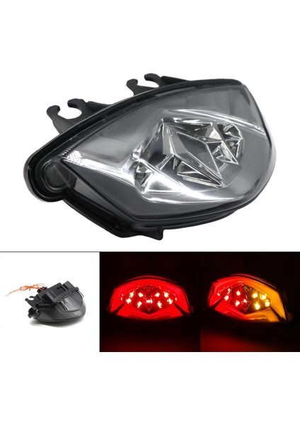 Suzuki GSX-S1000F Için LED Kuyruk Işığı Freni Sinyal Işığı 15-20 Füme Siyah fiyatları