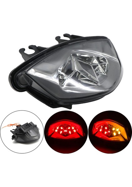 Suzuki GSX-S1000F Için LED Kuyruk Işığı Freni Sinyal Işığı 15-20 Füme Siyah modelleri