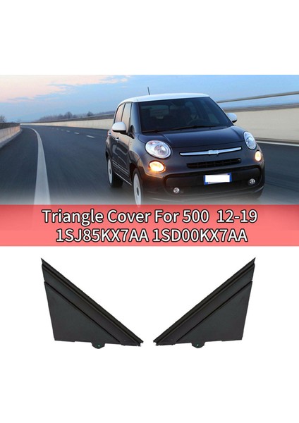 2pcs Araba Kapısı Ayna Bayrağı Fiat Için Uygun 500 2012-2019 1SH17KX7AA Mat Siyah modelleri