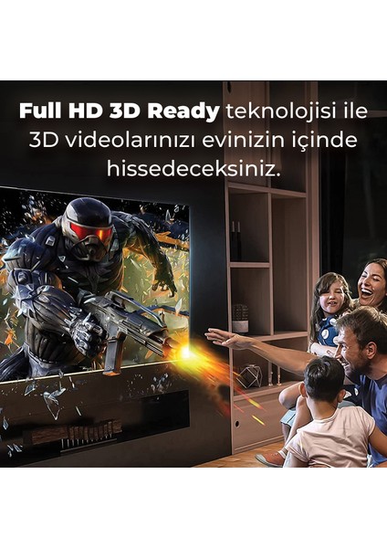 NHD03 4K@60Hz HDMI 2.0 Ethernet 18 Gbps. Veri Aktarım Destekli 3D Ready Nikel Kaplama 3 Metre HDMI Kablo