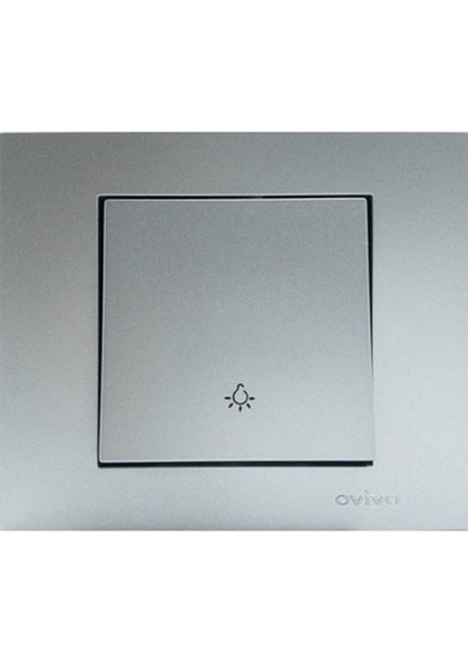 Grano Gümüş Light Anahtar Çerçeveli