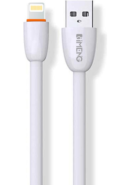 Imeng 3.1A Usba To Lightning Data ve Hızlı Şarj Kablosu ML109 Beyaz