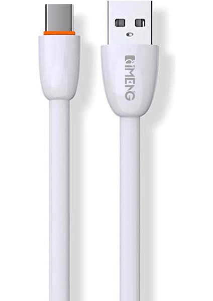 Imeng 3.1A Usba To Type-C Data ve Hızlı Şarj Kablosu ML109 Beyaz