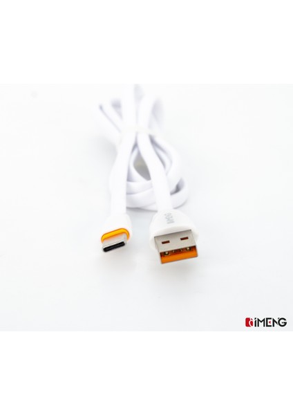 Imeng 3.1A Usba To Type-C Data ve Hızlı Şarj Kablosu ML109 Beyaz