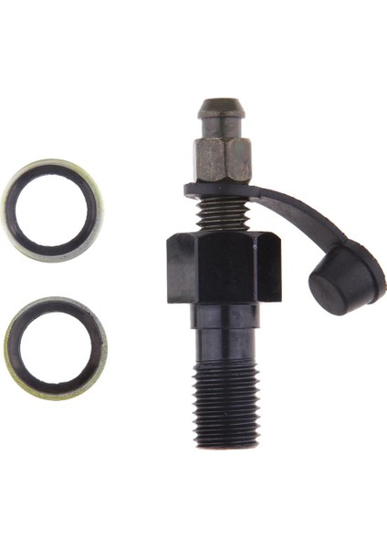 3xmotorcycle Fren Kaliperi Banjo Cıvatası ve Kanama Meme Ucuna/vida M10 x 1.25MM Siyah 3 Adet