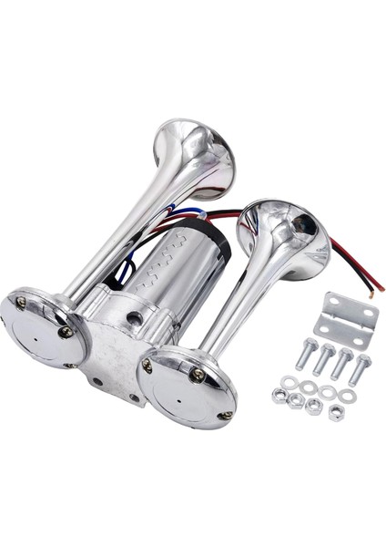 Motosiklet Kamyonu Için Boynuz Çift Trompet 130DB Çift Dc 12V(Yurt Dışından)