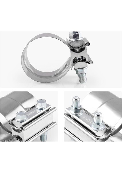 2 Inç Egzoz Borusu Kelepçe Kılıf Bandı Catback Evrensel Araba Kuyruğu Boğaz Kelepçesi fırsatları